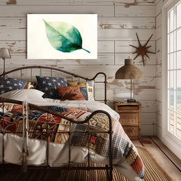 Elegant Watercolor Leaf Art Poster for Tranquil Spaces