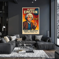 Einstein Relativity Vintage Science Decor Poster