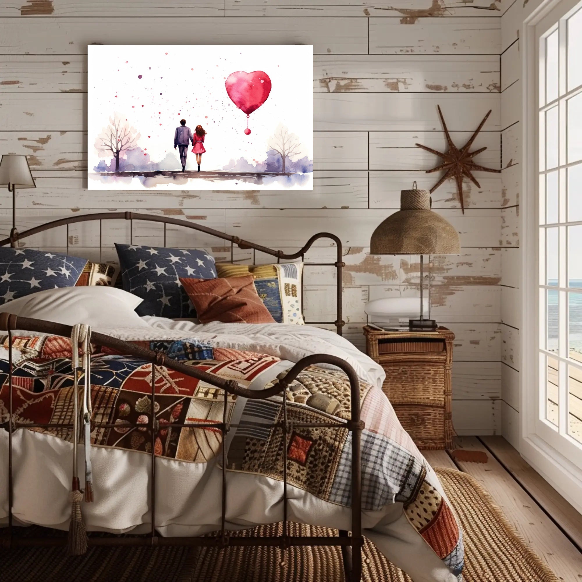 Love in Watercolor Poster