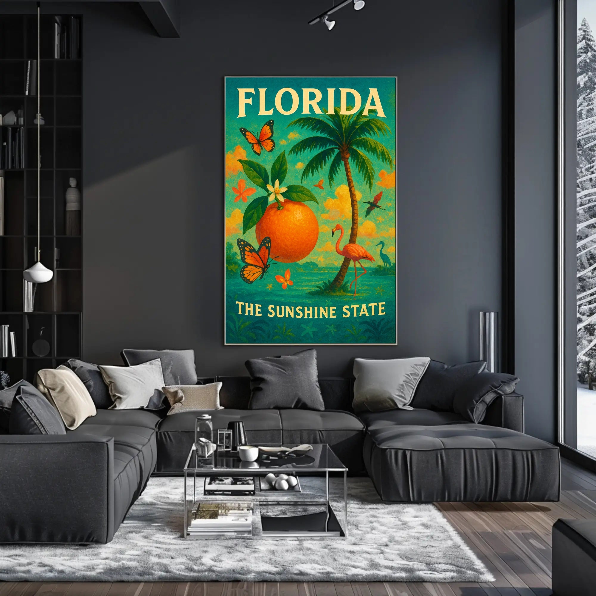 Florida Vibrant Vintage Travel Poster
