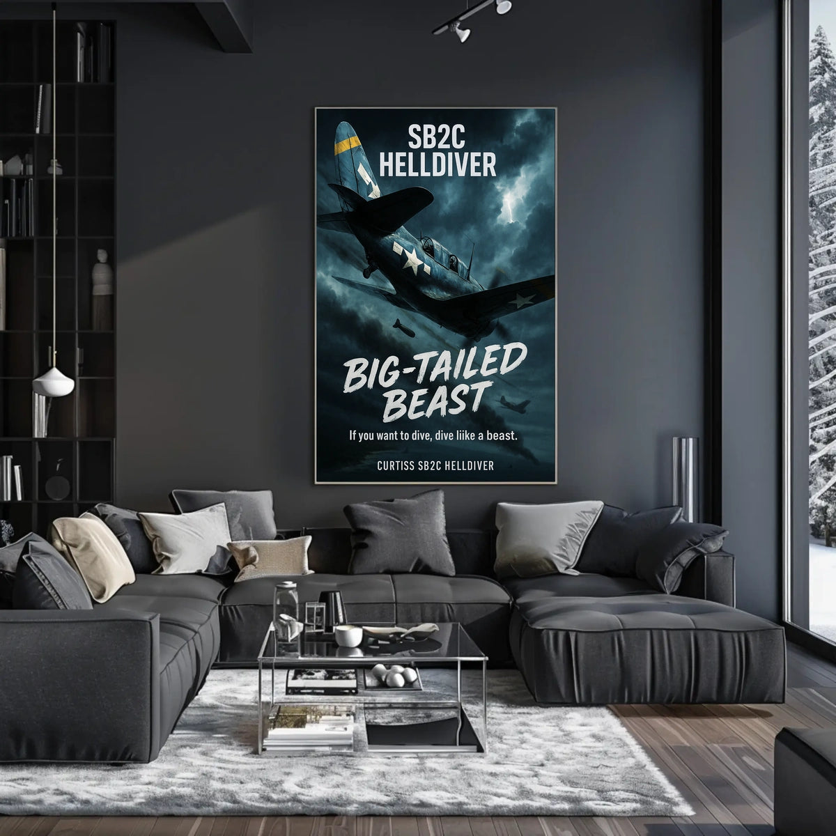 Big-Tailed Beast Curtiss SB2C Helldiver Poster