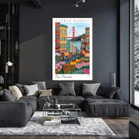 San Francisco Flower Market Poster PosterGoat