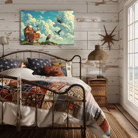 Majestic Mythical Realm Poster with Divine Elder
