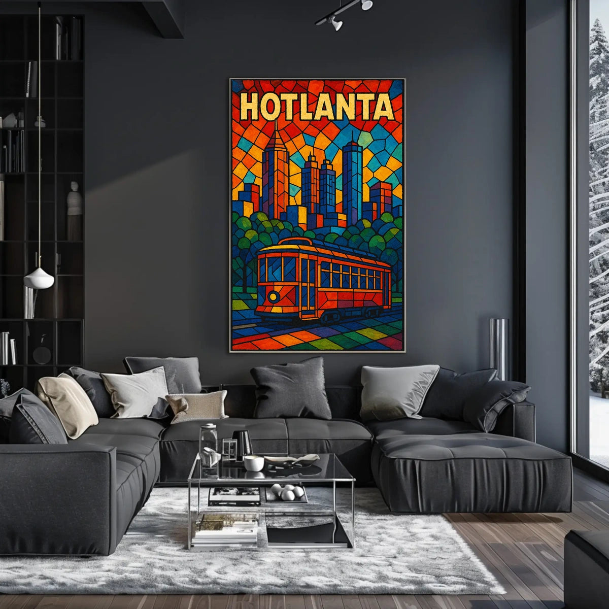 Hotlanta Skyline Poster
