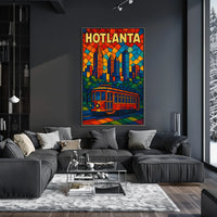 Hotlanta Skyline Poster