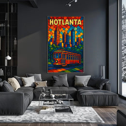 Hotlanta Skyline Poster