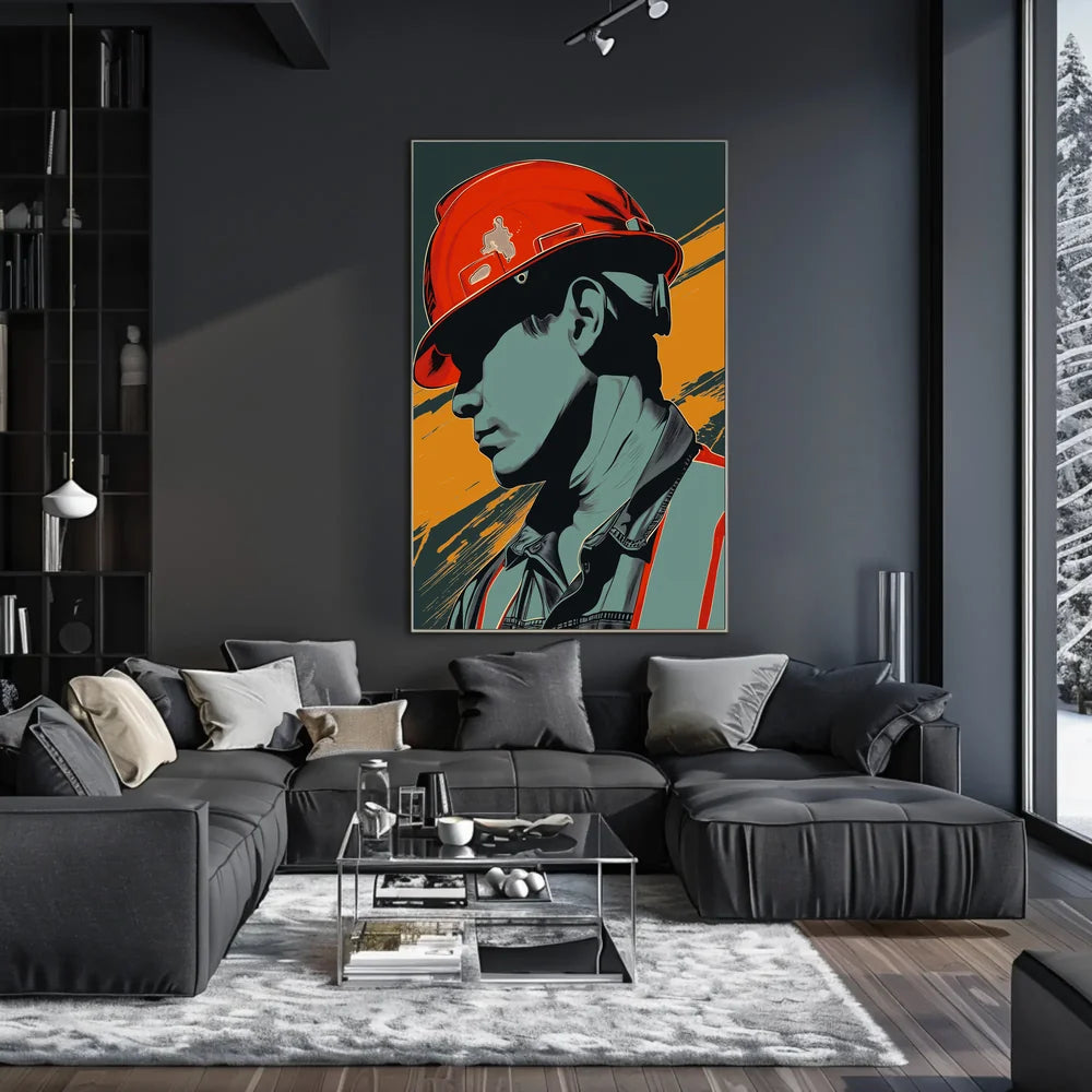 Vintage Cars and Architecture Art Poster