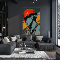 Vintage Cars and Architecture Art Poster