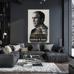 George W. Bush 43rd President of the United States Reflections Poster