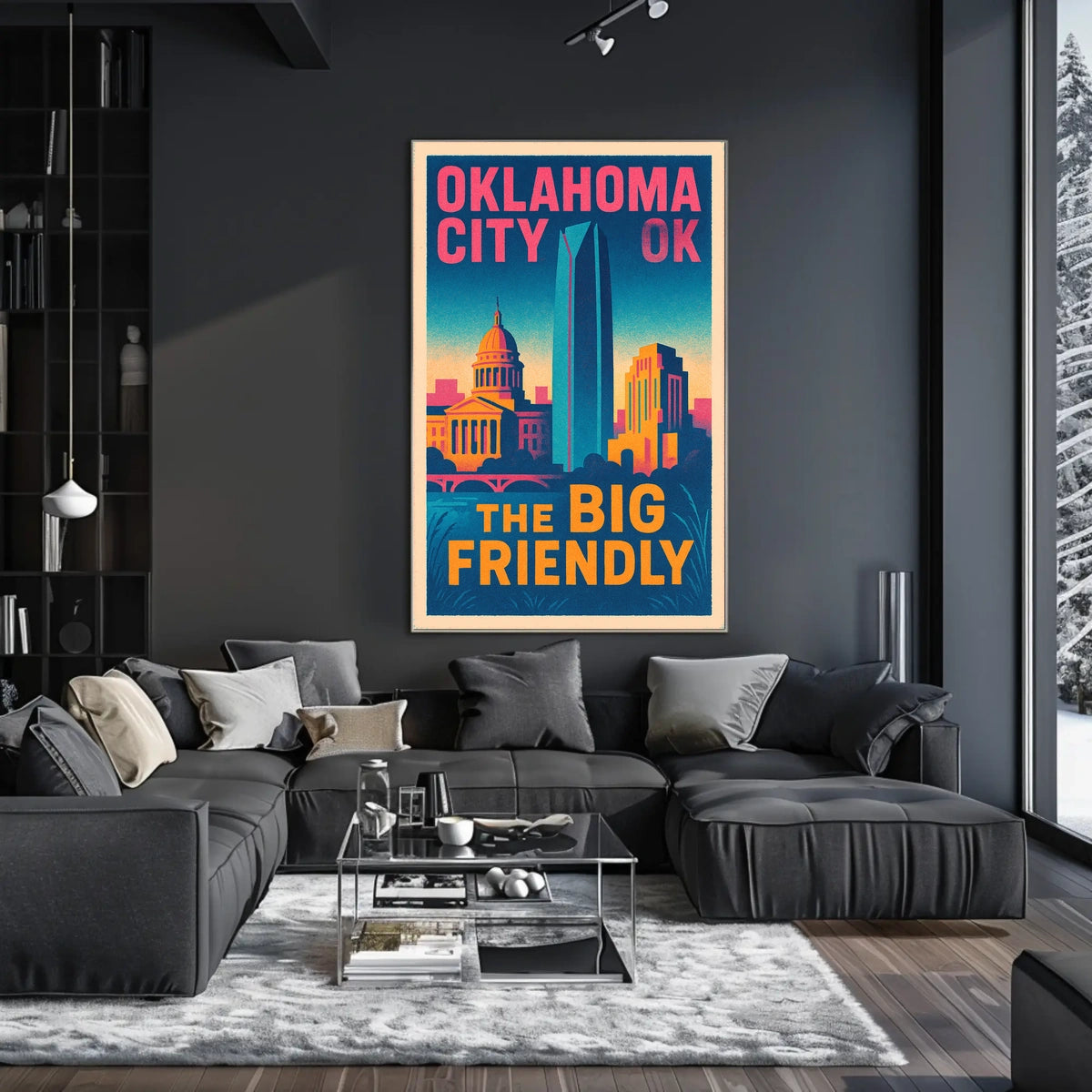 Oklahoma City The Big Friendly Poster