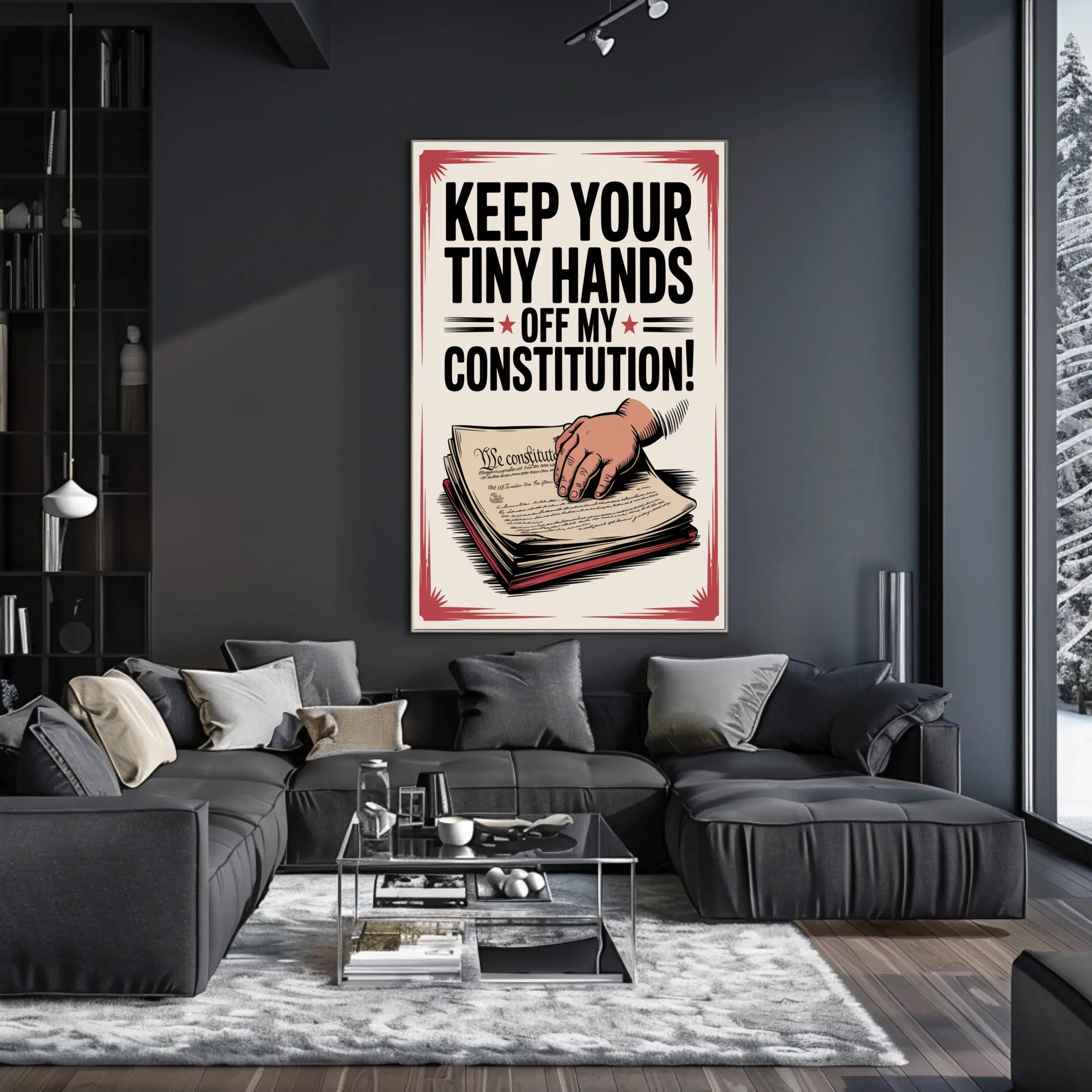 Protect the Constitution Political Propaganda Poster