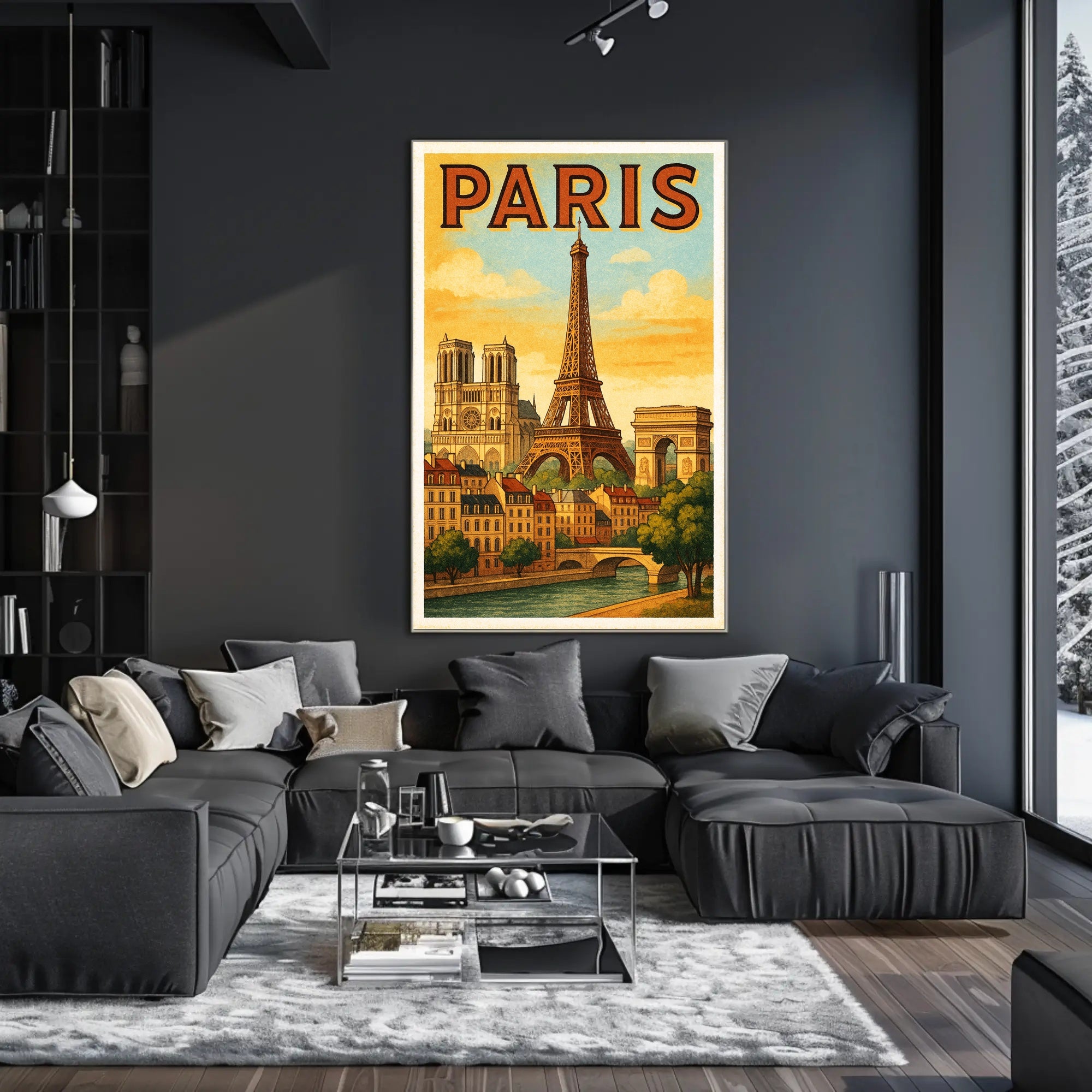 Paris Vintage Travel Poster PosterGoat