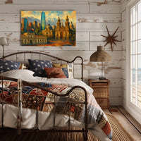 Vibrant Cityscape of Santiago Poster