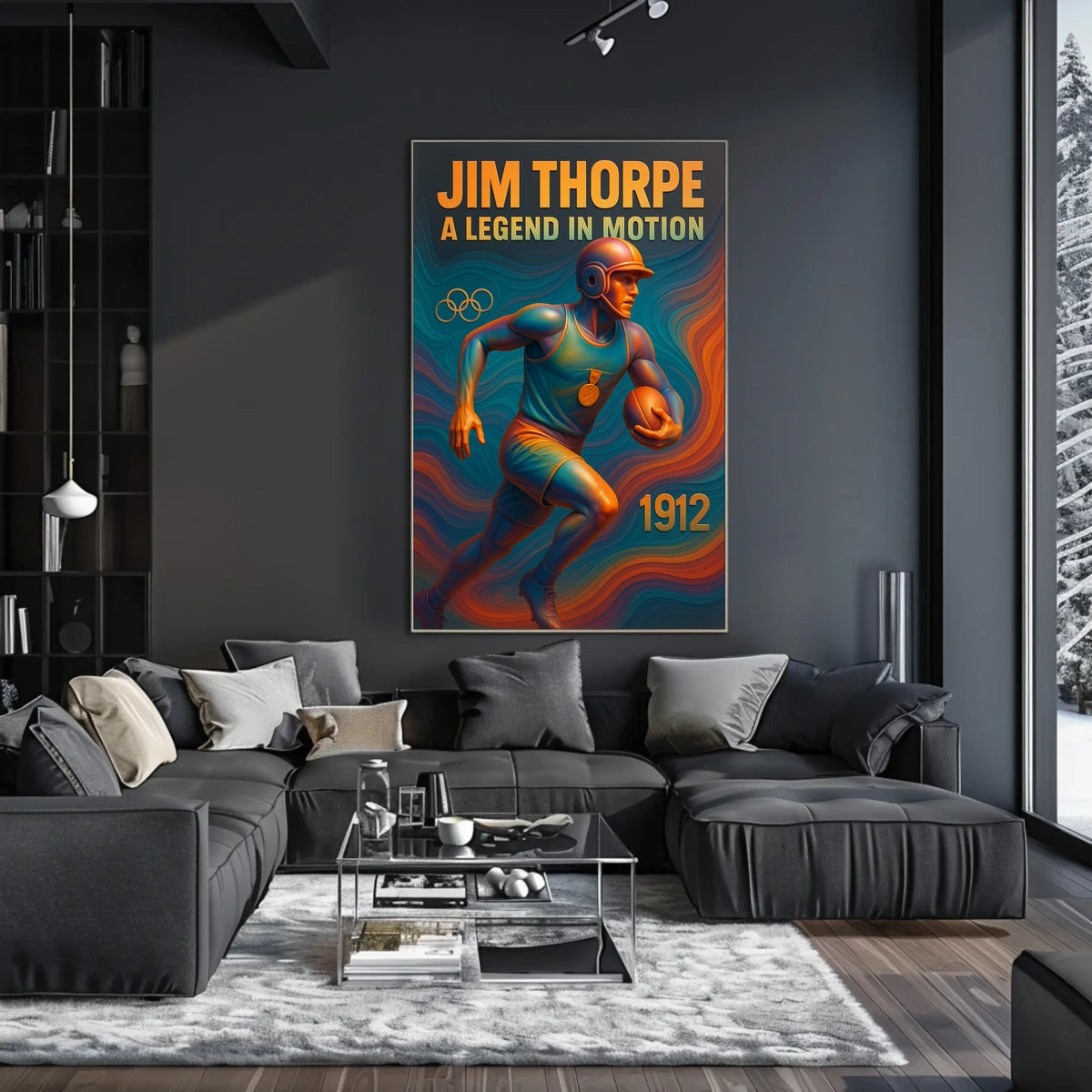 Jim Thorpe Iconic Athlete Jim Thorpe Poster