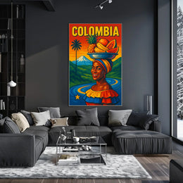Vibrant Colombia Poster