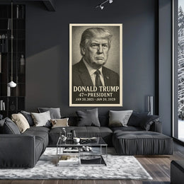 Donald Trump Pop Art 47th President Patriotic Poster