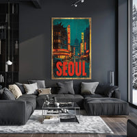 Seoul Nightscape Poster