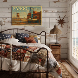 Fargo Travel Poster Where The North Begins