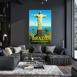 Brazil A Land of Wonders Poster PosterGoat