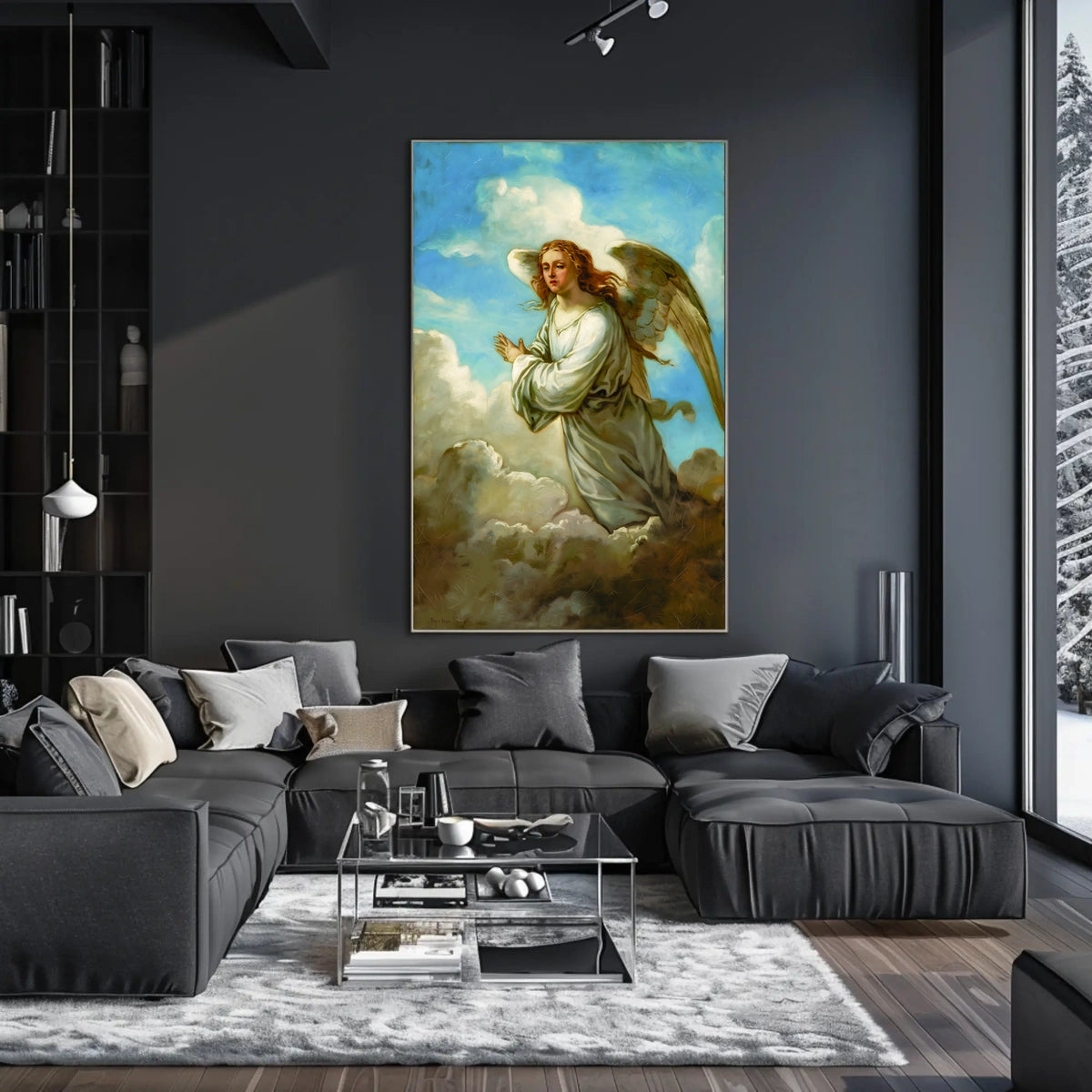 Angelic Presence in the Clouds Poster