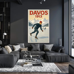 Davos 1913 Winter Sports Poster PosterGoat