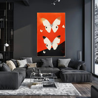 Butterflies High Contrast Poster Art Print