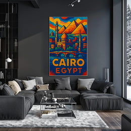 Cairo, Egypt Vibrant Mosaic Poster
