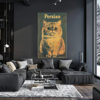Persian Cat Portrait In Photography Realism Poster