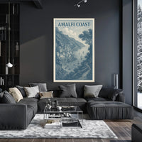 Amalfi Coast Poster Art Wall Decor Museum Quality 18x24