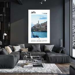 Jaffa Cityscape Mediterranean Travel Poster PosterGoat