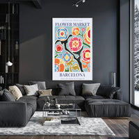 Flower Market in Barcelona Poster