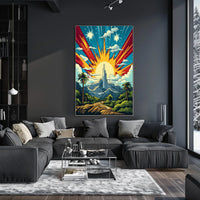 Tropical Mountain Path Scenery - Travel Poster