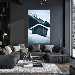 Winter Mountain Retreat Poster