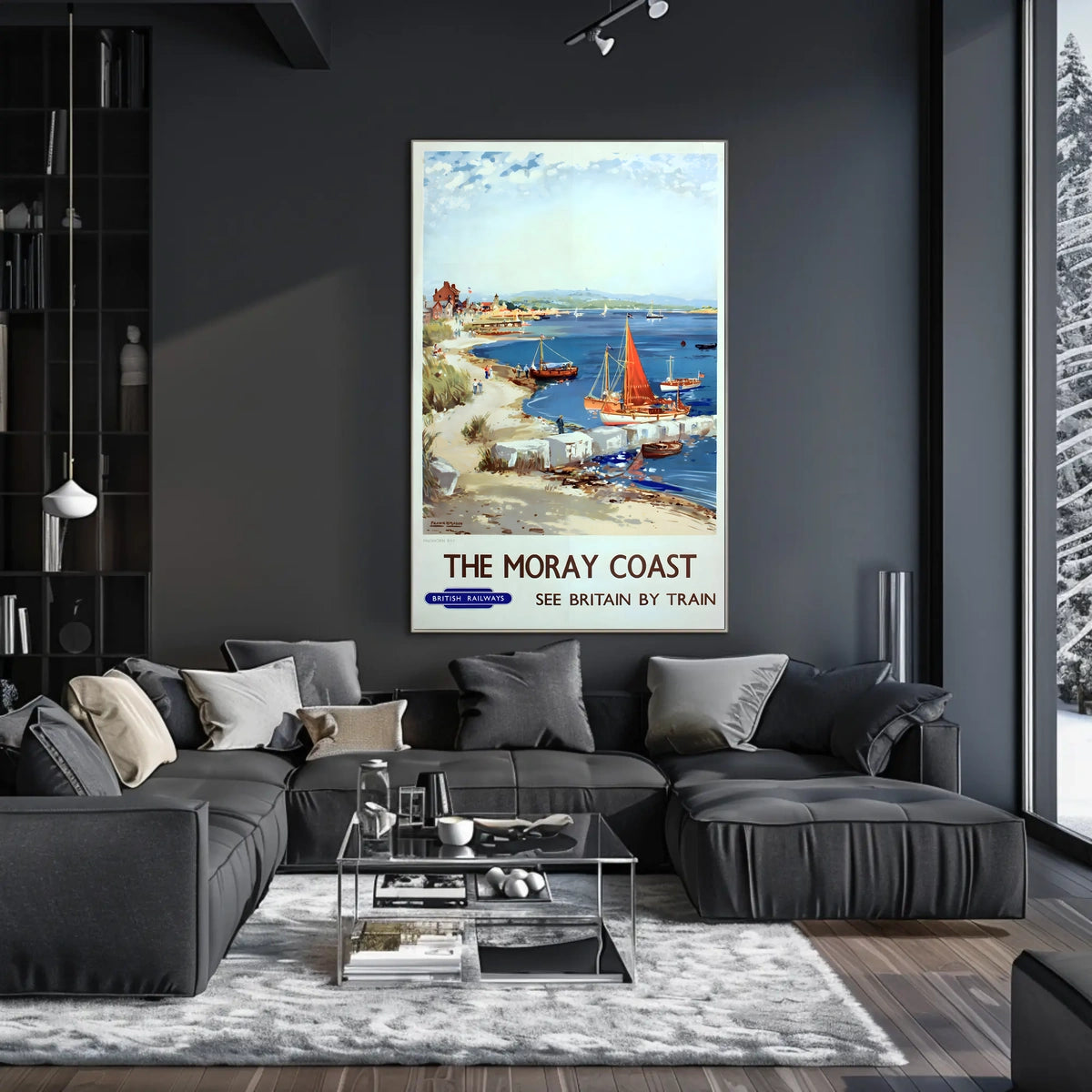 The Moray Coast See Britain By Train Poster