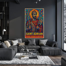 Saint Adrian Patron Of Soldiers And Poster