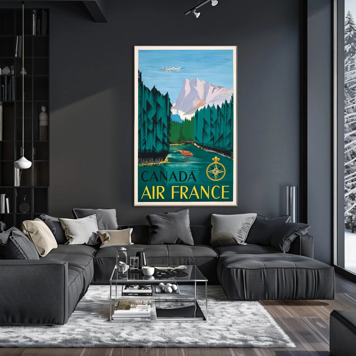 Canada Air France Travel Poster