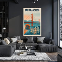 San Francisco  City of Innovation and Culture Poster PosterGoat