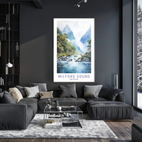 Milford Sound Tranquil Escape National Park Poster PosterGoat
