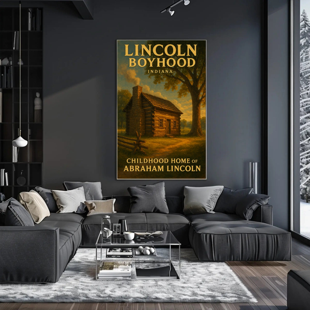 Abraham Lincoln Boyhood Home Poster