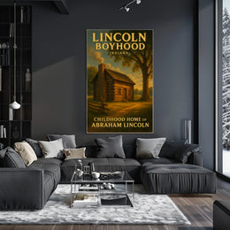 Abraham Lincoln Boyhood Home Poster