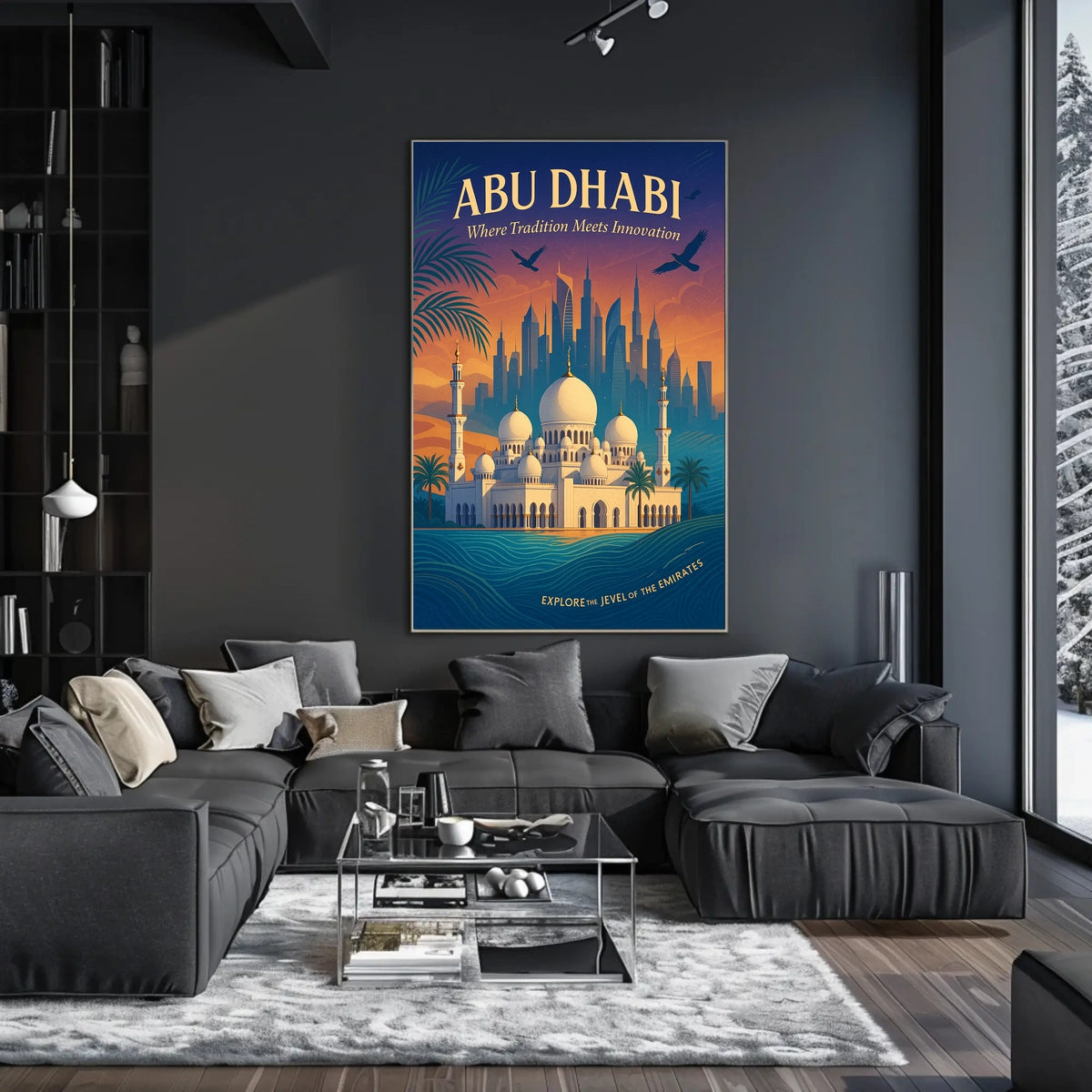 Abu Dhabi Tradition Meets Innovation Travel Poster