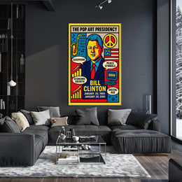 Bill Clinton The Pop Art Presidency Poster PosterGoat