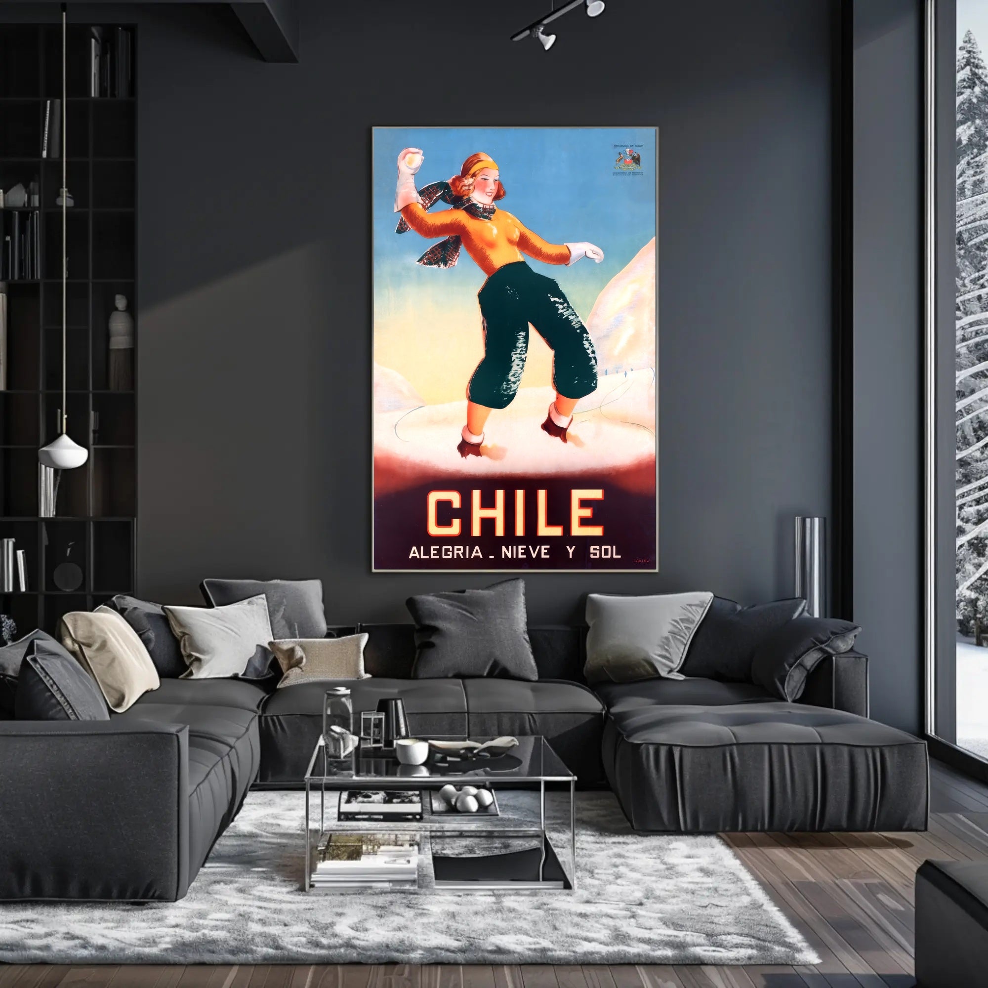 Chile: Joy, Snow, and Sun Poster PosterGoat