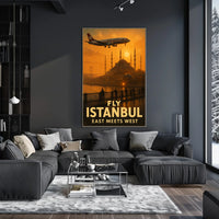 Fly Istanbul East Meets West Poster