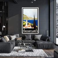 Italian Lakes Travel Poster