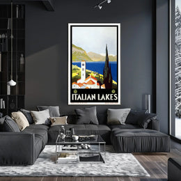 Italian Lakes Travel Poster