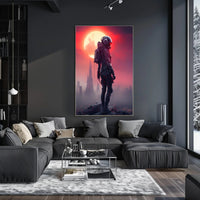 Futuristic Sentinel Poster PosterGoat