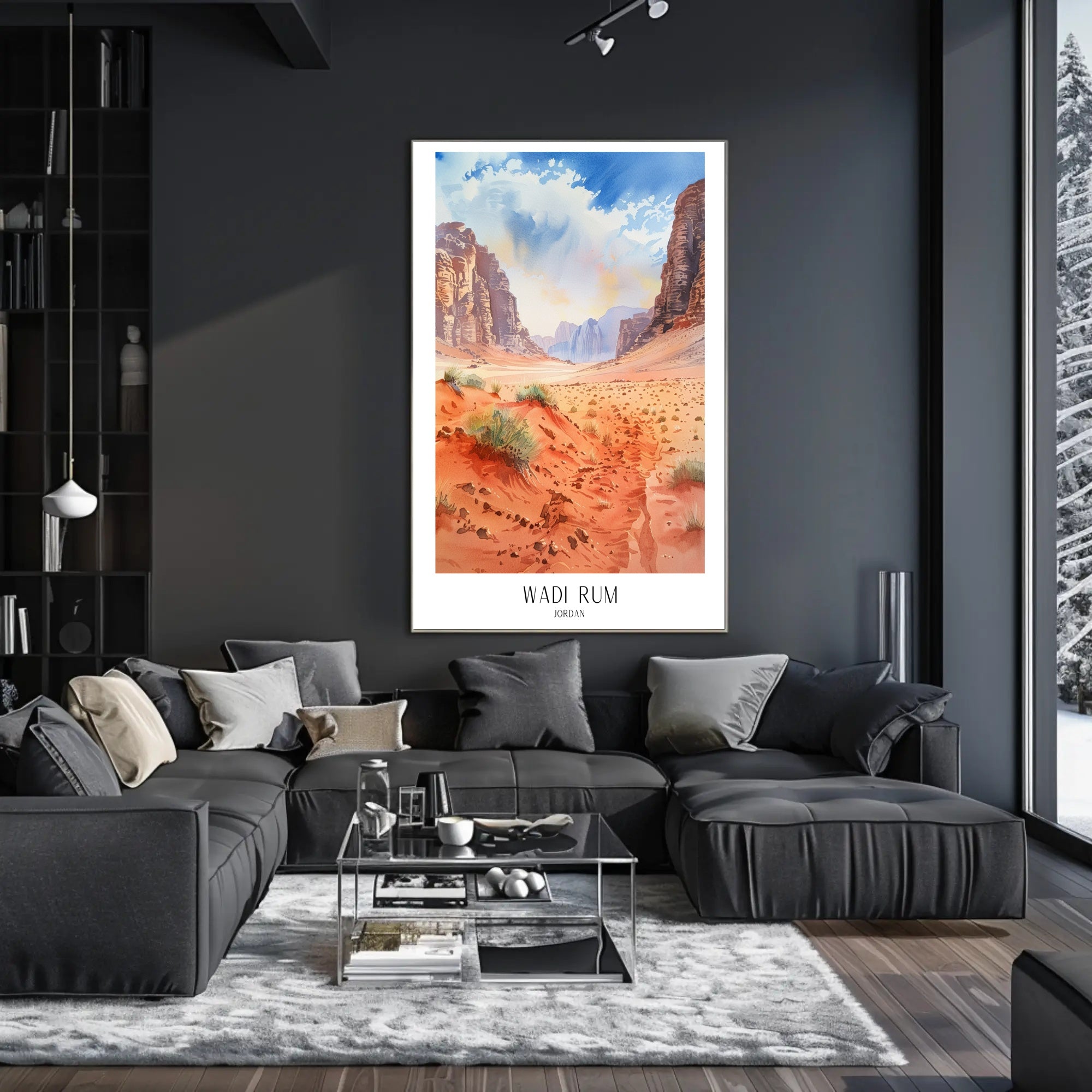 Wadi Rum Desert Adventure Art Travel Poster PosterGoat