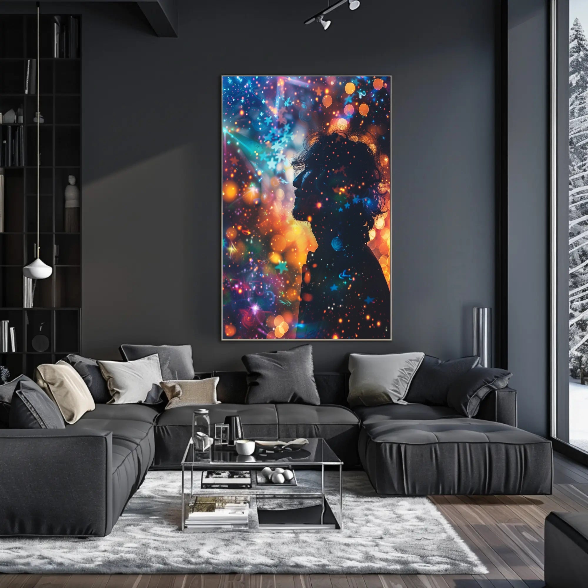 Dreamscape Silhouette Art Print Poster for Home Decor PosterGoat