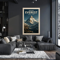 Everest Adventure Vintage Travel Seeker Poster